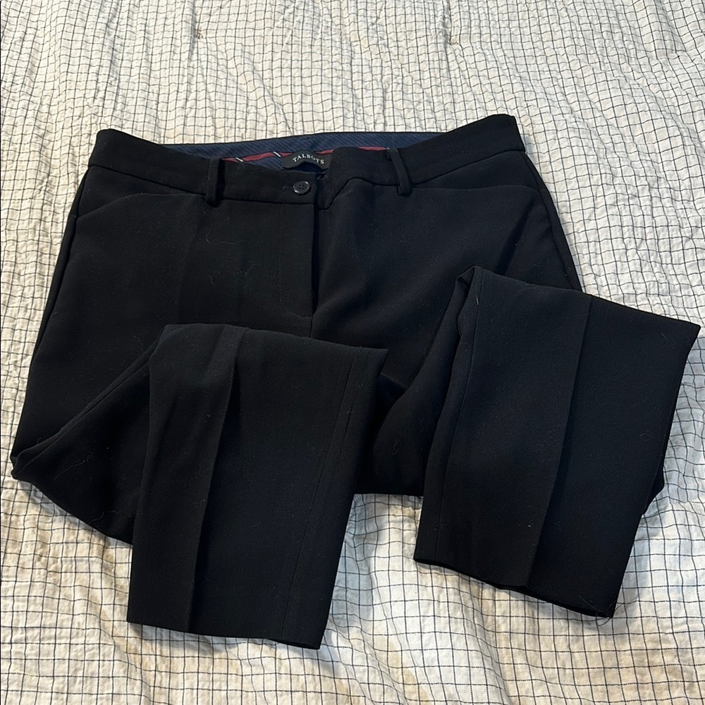 Talbots Black Ankle Cropped Pants Tailored Fit